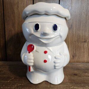 Vtg McCoy Cookie Jar Pillsbury Dough Boy "Bobby the Baker" Ceramic #183 USA